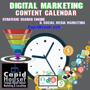 content calendar for search engine and social media marketing